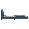 vidaXL Cadre de lit sans matelas Hanko bleu 90x190 cm velours