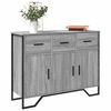 vidaXL Buffet sonoma gris 97x32,5x74,5 cm bois d'ing&eacute;nierie
