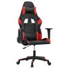 vidaXL Chaise de jeu de massage Noir et rouge Similicuir