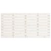 vidaXL T&ecirc;te de lit murale Blanc 156x3x63 cm Bois massif de pin