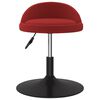 vidaXL Chaises pivotantes &agrave; manger lot de 2 Rouge bordeaux Velours
