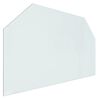 vidaXL Plaque de verre pour chemin&eacute;e hexagonale 100x60 cm