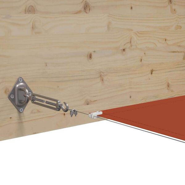 vidaXL Auvent vertical Terre cuite 180x1200 cm Tissu oxford