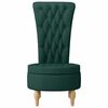 vidaXL Fauteuil &agrave; pantoufle Vert fonc&eacute; 56,5 x 70 x 110 cm tissu