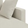 vidaXL Canap&eacute; Cr&egrave;me Dimensions globales: 228 x 134 x 80 cm (l x P x H)