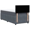 vidaXL Sommier &agrave; lattes de lit avec matelas Gris fonc&eacute; 100x200 cm