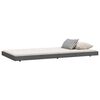 vidaXL Cadre de lit sans matelas gris 80x200 cm bois massif de pin