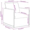 vidaXL Canap&eacute; 140cm 2 pcs Taupe M&eacute;tал