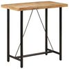 vidaXL Table de bar 110x55x107 cm bois massif de manguier et fer