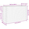 vidaXL Jardini&egrave;re cire marron 110x40x68,5 cm bois de pin massif