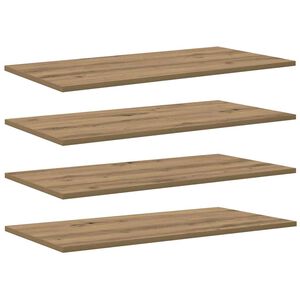 vidaXL &Eacute;tag&egrave;re &agrave; livres 4 pcs Marron 80 x 40 x 1,5 cm