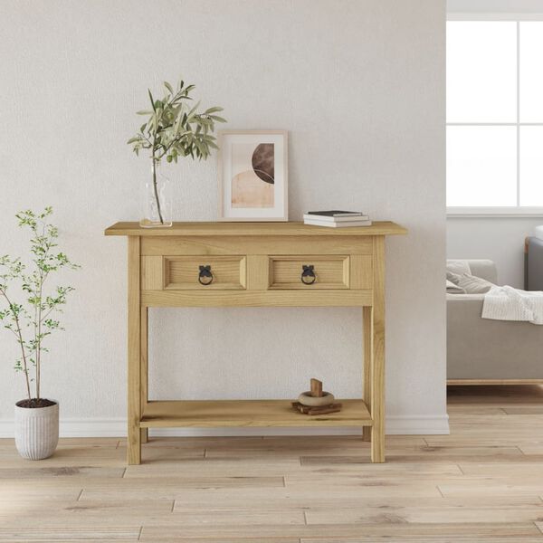 vidaXL Table console Gamme Corona Pin mexicain 93x34,5x73 cm