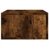 vidaXL Tables de chevet murales 2 pcs ch&ecirc;ne fum&eacute; 35x35x20 cm