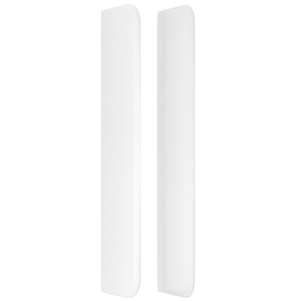 vidaXL T&ecirc;te de lit avec oreilles Blanc 103x16x118/128 cm Similicuir