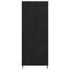 vidaXL Haut Armoire avec tiroir 2 pcs Ch&ecirc;ne noir Bois d'ing&eacute;nierie