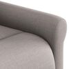 vidaXL Fauteuil inclinable de massage Taupe Tissu