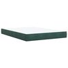 vidaXL Sommier &agrave; lattes de lit et matelas Vert fonc&eacute; 160x200cm Velours