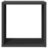 vidaXL &Eacute;tag&egrave;res cube murales 6 pcs Gris 30x15x30 cm