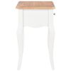 vidaXL Table de chevet Blanc et marron 40x30x50 cm Bois de pin massif