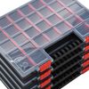vidaXL Bo&icirc;tes d'assortiment 10 pcs 40x30x5 cm Polypropyl&egrave;ne