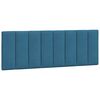 vidaXL Cadre de lit avec LED sans matelas Hanko bleu 140x200 cm velours