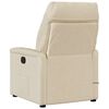 vidaXL Fauteuil de massage inclinable Cr&egrave;me Tissu
