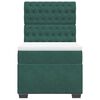 vidaXL Sommier &agrave; lattes de lit et matelas Vert fonc&eacute; 80x200 cm Velours