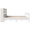 vidaXL Lit biblioth&egrave;que sans matelas blanc 120x200 cm bois pin massif