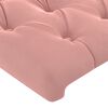 vidaXL T&ecirc;te de lit Rose 200x7x118/128 cm Velours