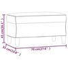 vidaXL Banc Bleu 70x35x41 cm Velours