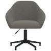 vidaXL Chaises pivotantes &agrave; manger lot de 4 gris fonc&eacute; velours