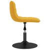 vidaXL Chaises pivotantes &agrave; manger lot de 4 jaune moutarde velours