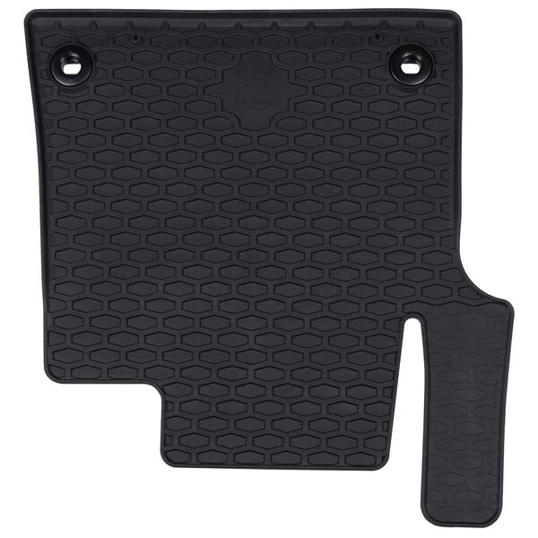 vidaXL Tapis de voiture 3 pcs Noir Caoutchouc