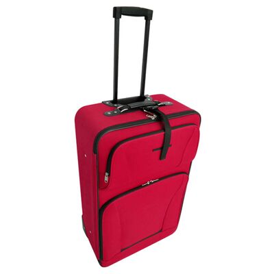 vidaXL Set de valises rouges 5 pièces
