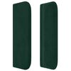 vidaXL T&ecirc;te de lit avec oreilles Vert fonc&eacute; 103x16x78/88 cm Velours