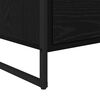 vidaXL Meuble d'appoint Ch&ecirc;ne noir 96,5 x 30 x 75 cm Bois d'ing&eacute;nierie