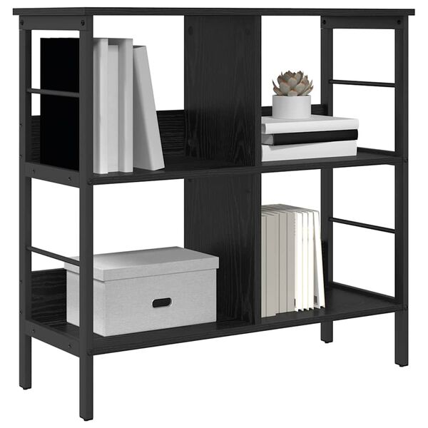 vidaXL &Eacute;tag&egrave;re Ch&ecirc;ne noir 82 x 32 x 79 cm Bois d'ing&eacute;nierie