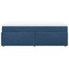 vidaXL Sommier &agrave; lattes de lit avec matelas Bleu 90x200 cm Tissu
