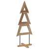 vidaXL Sapin de No&euml;l avec support Marron 149,5 cm Bois de teck solide