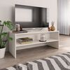 vidaXL Meuble TV Blanc 100x40x40 cm Bois d&rsquo;ing&eacute;nierie