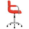 vidaXL Chaises &agrave; manger pivotantes lot de 2 rouge similicuir