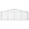 vidaXL Paniers &agrave; gabions arqu&eacute;s 20 pcs 200x50x60/80 cm fer galvanis&eacute;