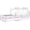 vidaXL Canapé de jardin et coussins repose-pied bois massif douglas