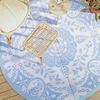 vidaXL Tapis d'ext&eacute;rieur ARAKIL bleu azur&eacute; &Oslash;200 cm PP