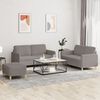 vidaXL Ensemble de canap&eacute;s 3 pcs avec coussins Taupe Tissu