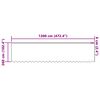 vidaXL Rideau en Dentelle Floral Blanc 260 x 1200 cm Polyester