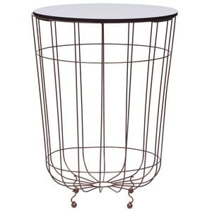 vidaXL Table basse Dor&eacute; &Oslash; 40 cm