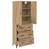 vidaXL Haut Armoire Montage mural Ch&ecirc;ne artisanal 69,5 x 34 x 180 cm