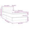 vidaXL Sommier &agrave; lattes de lit avec matelas rose 100x210 cm velours
