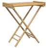 vidaXL Table &agrave; plateau pliante 70,5x42,5x80 cm bambou
